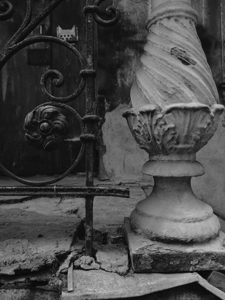 Historic details on Brooklyn apartment stoop
