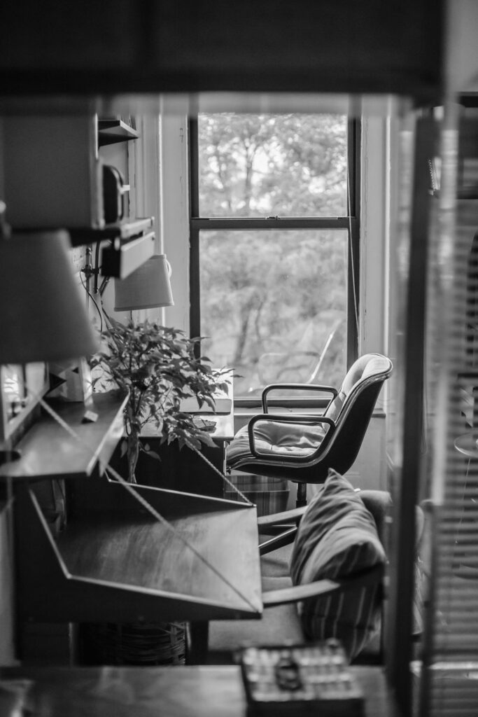 Interior design of windows in Brooklyn apartment