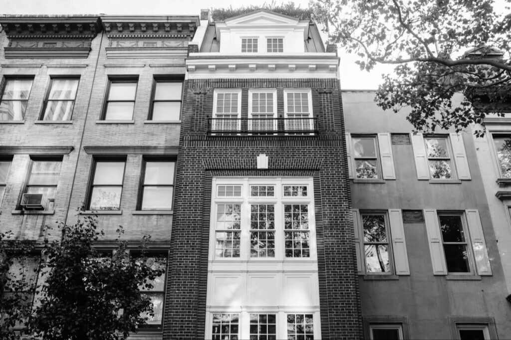 Brownstone building in Brooklyn near Classon Avenue