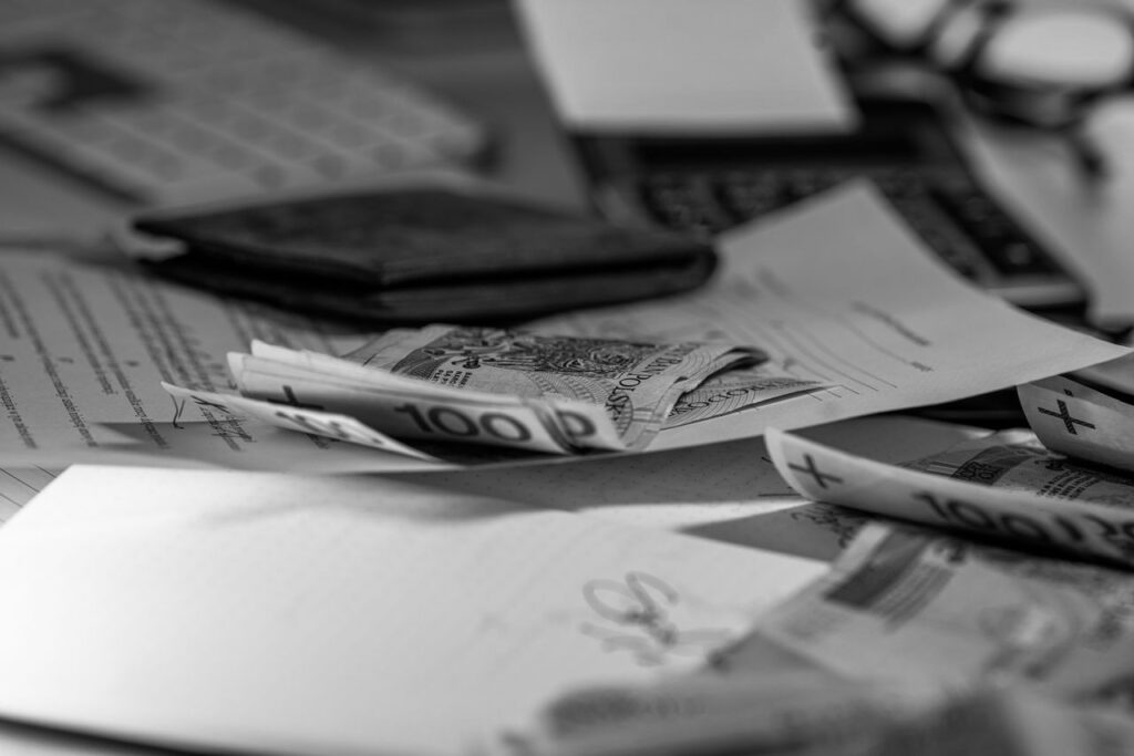 Bills and paperwork finances
